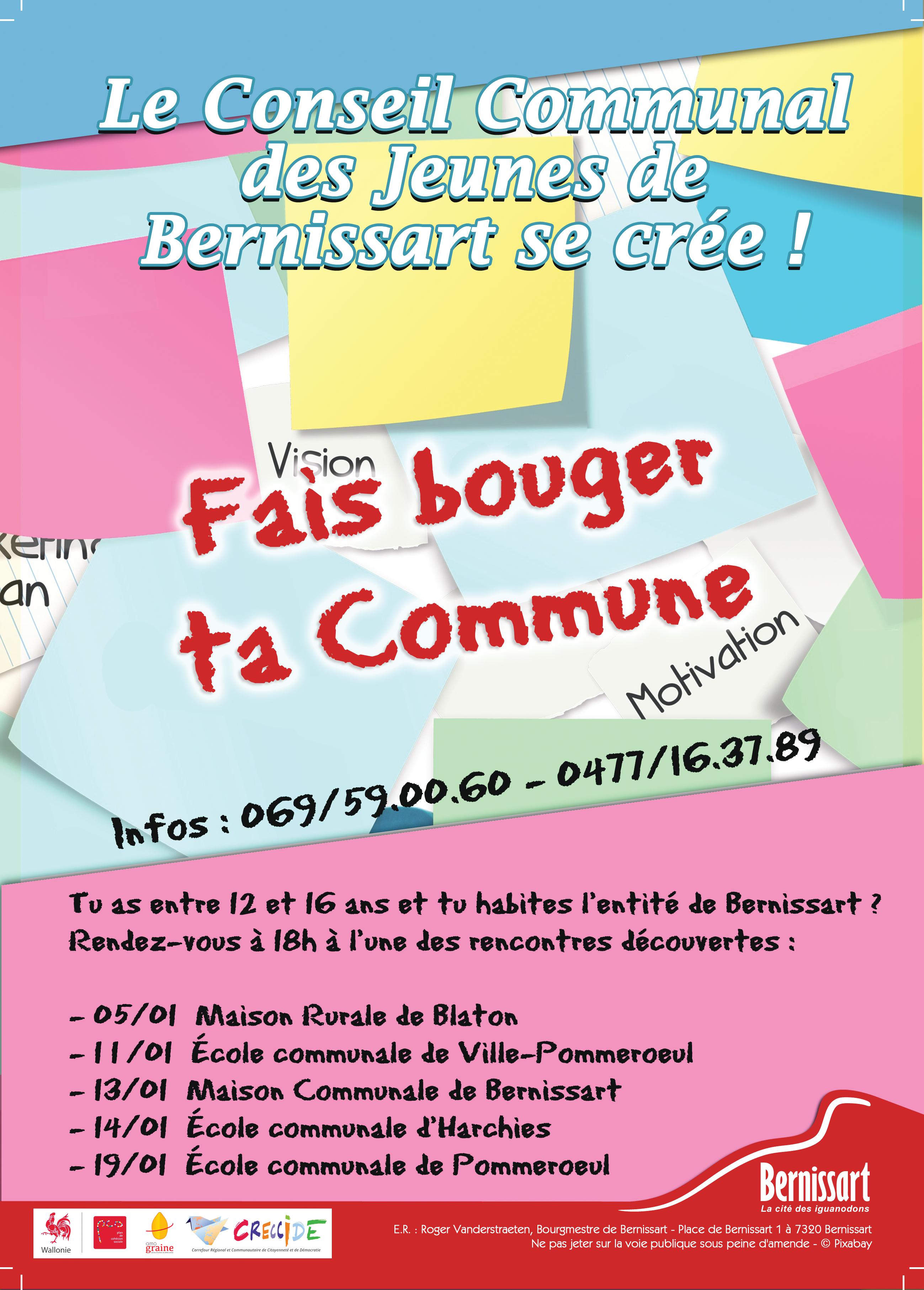 Affiche conseil communal des jeunes Affiche conseil communal des jeunes