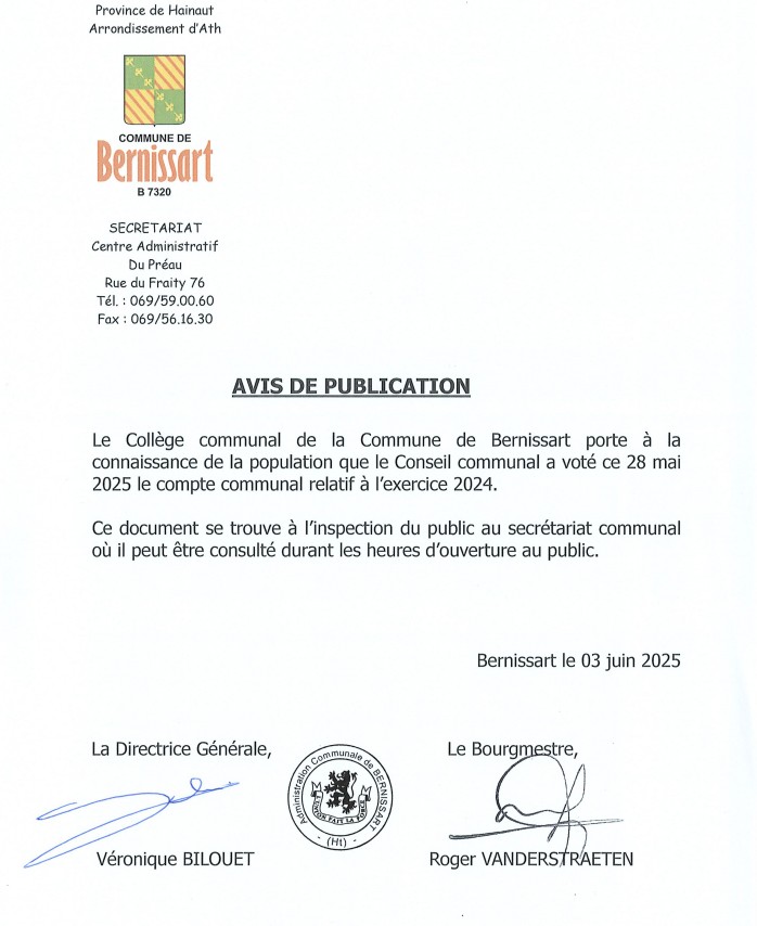 avis publication budget